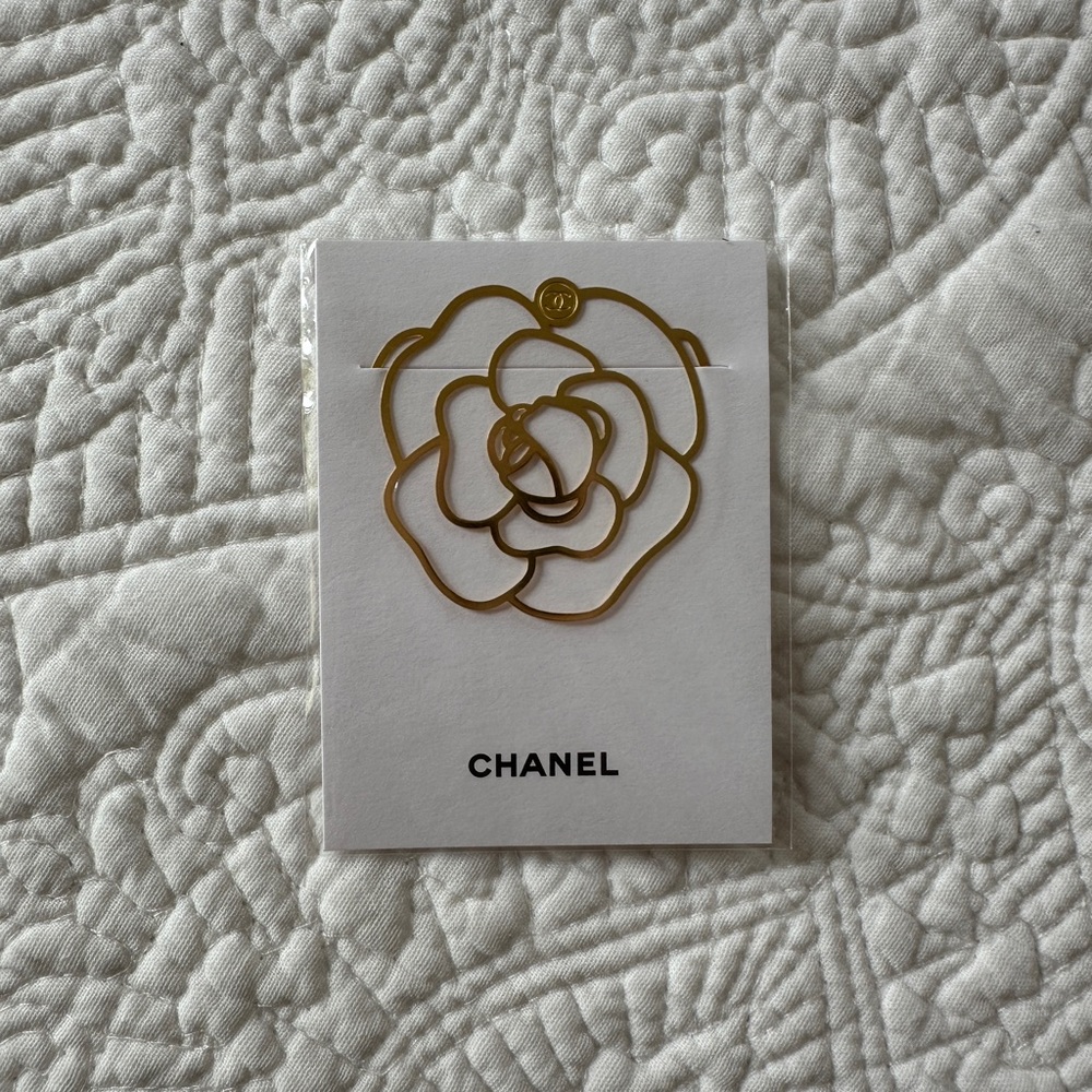 Chanel Gold Flower Brooch Bookmark
